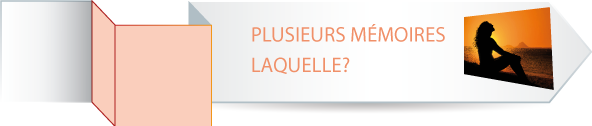  Pliusieurs mémoires laquelle? 